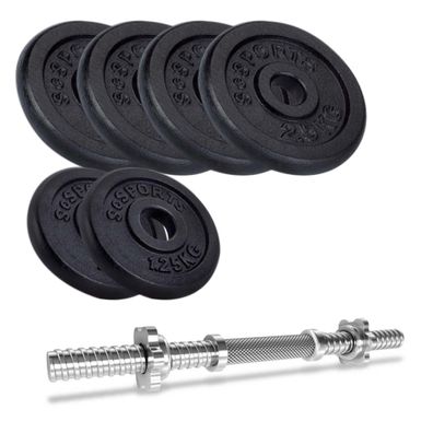 ScSPORTS® Hantel Set 10/15/20/30 kg Kurzhantel Gusseisen Hantelscheiben Gewichte