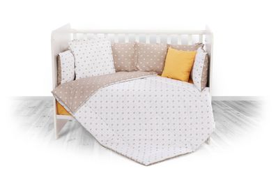 Lorelli Babybettwäsche-Set 5-tlg. Decke 140 x 95 cm Kissen 43 x 35 cm Nestchen