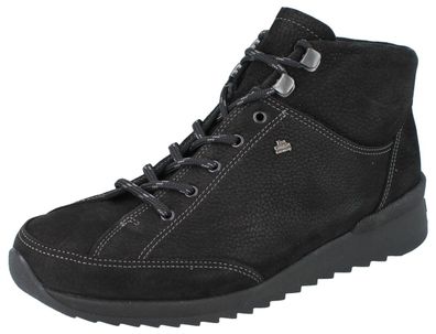 FINN Comfort Merano Stiefel Damen black schwarz NubukRona Lammfellfutter