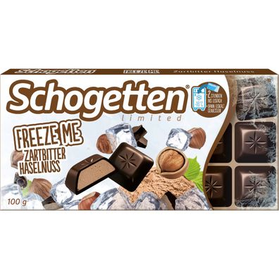 Schogetten Freeze Me Zartbitterschokolade mit Haselnusscreme 100g