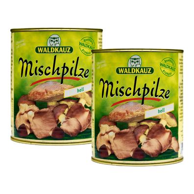 Food-United Mischpilze Hell 2 Dosen Füllm 800g ATG 455g aromatisch