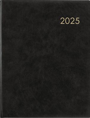 Kalender 2025 -Wochenbuch 1W/2S anthrazit 2025- 21 x 26,5cm