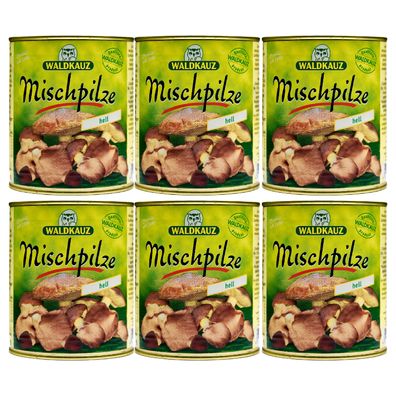 Food-United Mischpilze Hell 6 Dosen Füllm 800g ATG 455g aromatisch