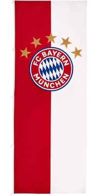 FC Bayern München Hissfahne Hochformat Logo 28329