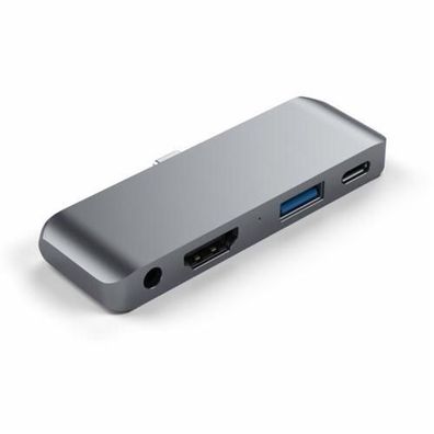 Satechi Aluminum Type-C Mobile Pro Hub Adapter - Space Gray (Grau)