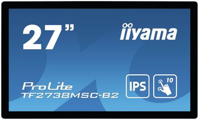 IIYAMA 68.6cm (27") TF2738MSC-B2 16:9 M-Touch HDMI+DVI+DP