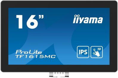 IIYAMA 39.5cm (15,6") TF1615MC-B1 16:9 M-Touch VGA+HDMI+DP retail