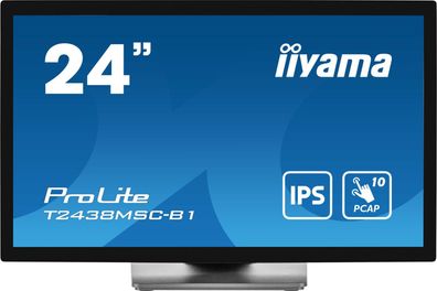 IIYAMA 60.5cm (23,8") T2438MSC-B1 16:9 M-Touch HDMI+DP+USB retail