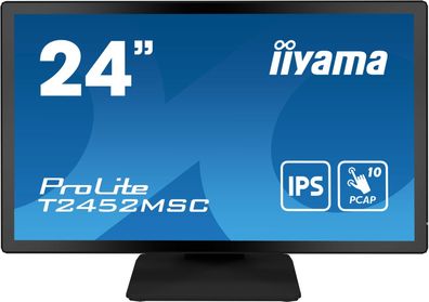 IIYAMA T2452MSC-B1 60,96cm 24Zoll IPS FHD PCAP 10P Touch Flat Bezel Free Glass ... ->