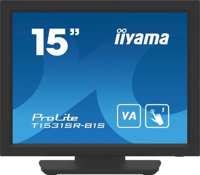 IIYAMA T1531SR-B1S 38,1cm 15Zoll Resistive Touch VA-panel 1024x768 Speakers VGA... ->