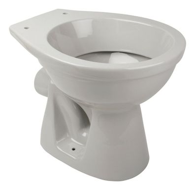 Stand-WC Tiefsp?ler Abgang Wand Waagerecht Toilette WC Manhattan Grau