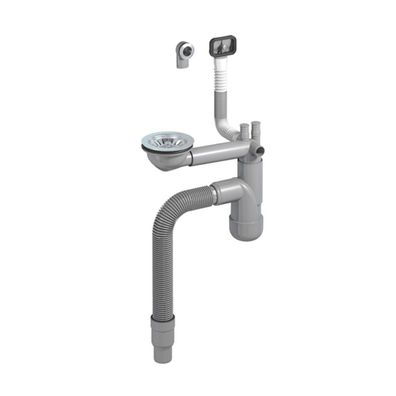 Flexloc Siphon, platzsparend, universal, für die Küchenspüle | aus recyceltem Ku