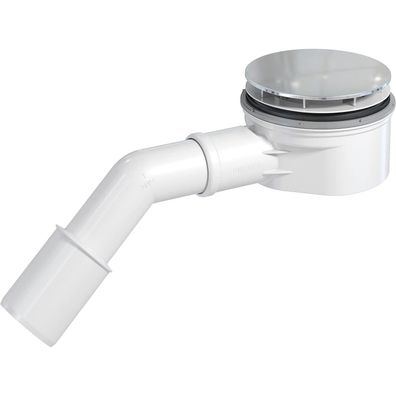 Showerloc flache Ablaufgarnitur mit Siphon für Duschkabinen 90 mm aus recyceltem