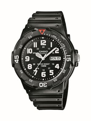 Casio Collection Armbanduhr > Resin schwarz Analog > MRW-200H-1BVEG