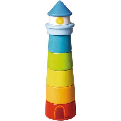 HABA Stapelspiel Leuchtturm Feinmotorik Holz Kinder Spielzeug Kleinkind