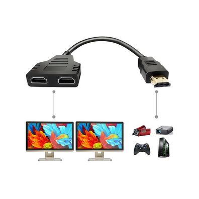 HDMI 1-zu-2-Kabel, HD 1-zu-2-Adapterkabel, Konvertierungskabel-Adapter