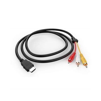 HDMI-auf-3RCA-Kabel HDMI-auf-AV-Kabel Set-Top-Box-Kabel komplett aus Kupfer