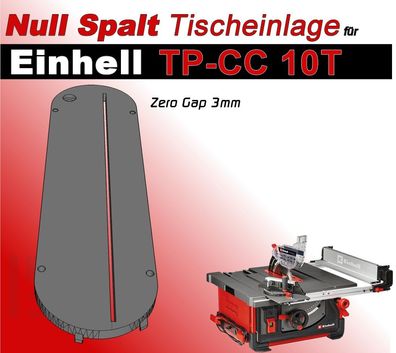 Tischeinlage f. Einhell TP-CC 10T Tischkreissäge Zero Gap Null Spalt, Freud Dado