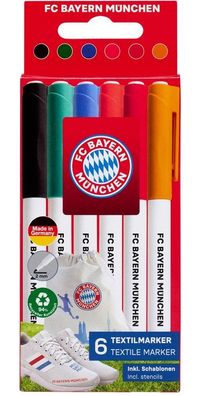 FC Bayern München Textilmarker 6er-Set 31948