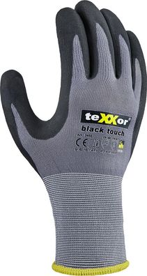 teXXor Nylon-Strickhandschuhe Black Touch® (12 Stück) 2450