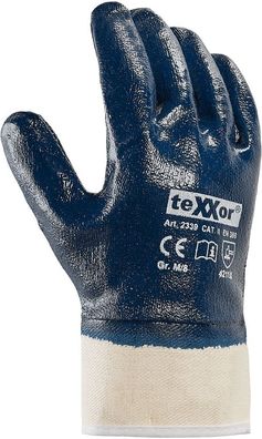 teXXor Nitril-Handschuhe Stulpe (12 Stück) 2339