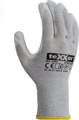 teXXor Strickhandschuhe ESD 2 (12 Stück) 2408