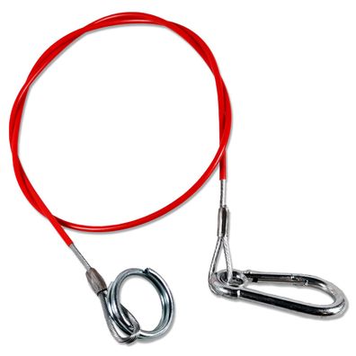 Anhänger Abreißseil 910mm mit Ring und Karabiner