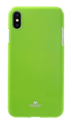 Goospery Apple iPhone X Silikon Case Schutzhülle Jelly Cover Lime Green Glitzer