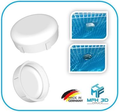 110mm Kappe für Intex Pool Zubehör Verschlusskappe Groß Pooleinlauf