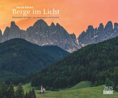 Kalender 2025 - David Köster: Berge im Licht 2025- 60 x 50cm