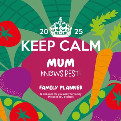 KEEP CALM 2025 30X30 Familienplaner