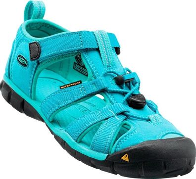 Keen Jungen Kinder Sandalen Kindersandalen Seacamp II CNX K black/cyan9, Baltic