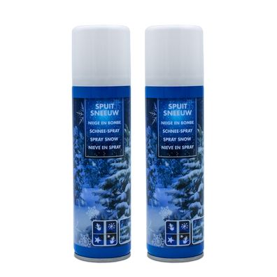 Sprüh Schnee 150ml + Schablonen - 2er Set - Weihnachten Fenster Deko Snow Spray