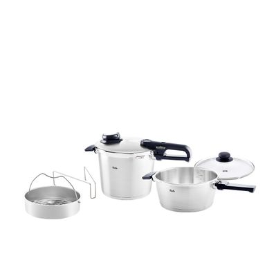 Fissler Vitavit® Premium ? 2-teiliges Schnellkochtopf Set 3,5 + 6 Liter mit gratis