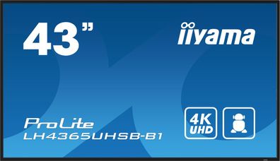 IIYAMA DS LH4365UHSB 108cm IPS 24/7 43/3840x2160/DP/2xHDMI/2xUSB 2.0