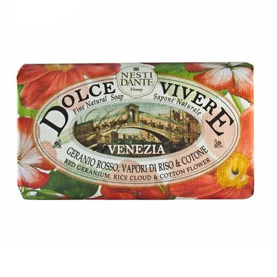 Nesti Dante Dolce Vivere Venezia Geranio, Riso & Cotone Seife 250 g