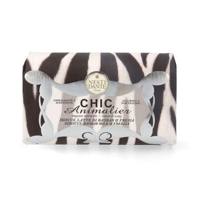 Nesti Dante Chic Animalier White - Ibiscus, Latte di Baobab e Fresia Seife 250 g