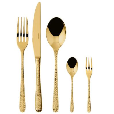 Sambonet Venezia Edelstahl/PVD Gold Besteck 30tlg. Vh. S0200-S00017-S1896 52765GN1