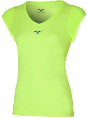 Mizuno Damen Fitness Artikel Damen T-Shirt Aero Tee Neolime 185992