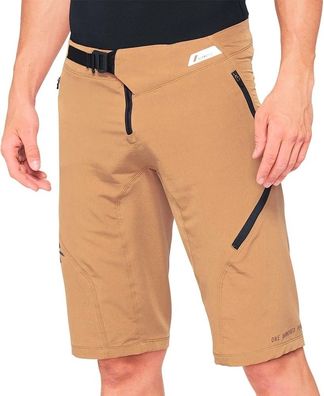 100% Radsport Zubehör Radshorts für Herren Airmatic Shorts Caramel 96789