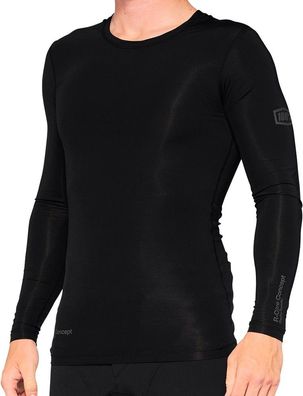 100% Radsport Zubehör Herren Radtrikot R-Core Concept Long Sleeve Jersey Black 96781