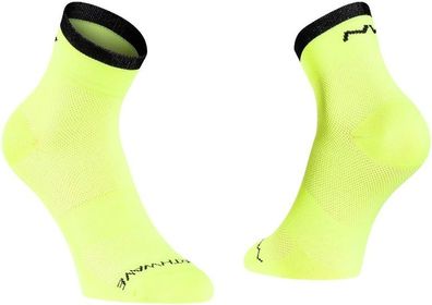 Northwave Damen Socken Fahrradsocken Origin Mid Fluo/Black 94157