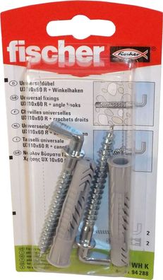 Fischer Universaldübel UX 10x60 WH K mit Haken