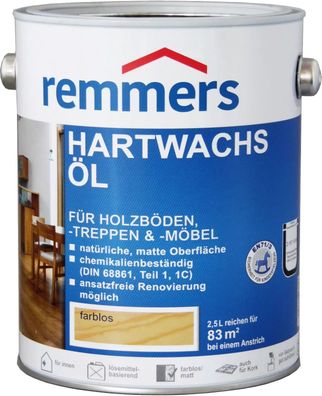 750ml Remmers Hartwachs-Öl Farblos