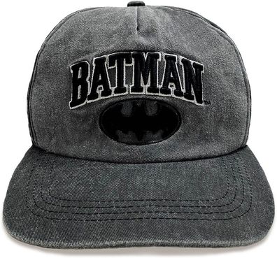 DC Batman - Collegiate Text (Baseball Cap) Cap Grey