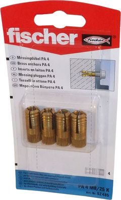 Fischer Messingdübel PA 4 M8/25 K