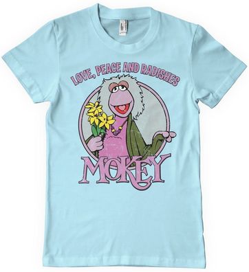 Fraggle Rock Mokey Love, Peace And Radishes T-Shirt