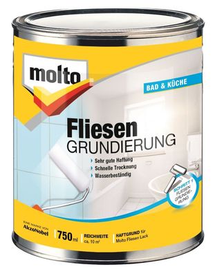 750ml Molto Fliesengrundierung Creativ Weiss