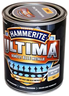 750ml Hammerite ULTIMA MSL matt Verkehrsgrau