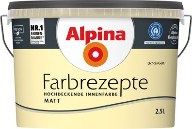 2,5L ALPINA Farbrezepte Lichtes Gelb, Matt